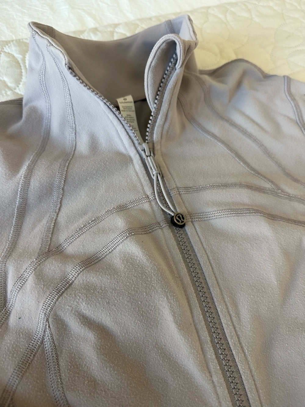 Lululemon Define Light Lavender Gray Zip-Up Athletic Jacket
